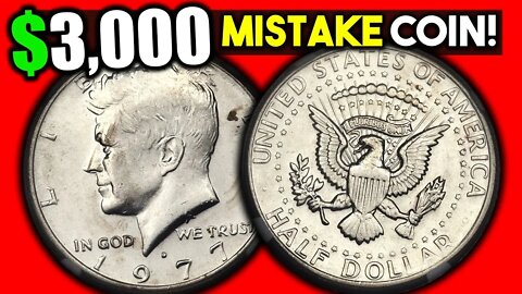 THE 1977 HALF DOLLAR THAT SOLD FOR $3,000!! LOOK FOR THESE RARE ERROR COINS!!