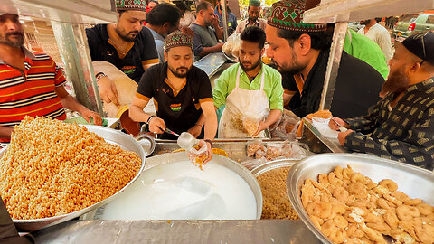 Non-Stop Famous Chana Chaat | Pakistan Street Food | Street Dahi Chana Chaat