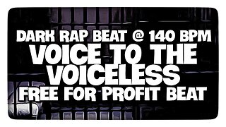 FREE FOR PROFIT Type Beat - "Voice To The Voiceless" | Free Type Beat | Dark Rap Instrumental 2023
