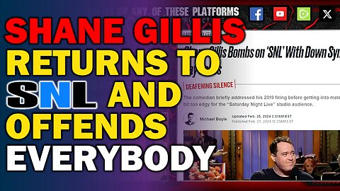 Did Shane Gillis "BOMB" on SNL? It seems like the people that are offended, just don't get the jokes