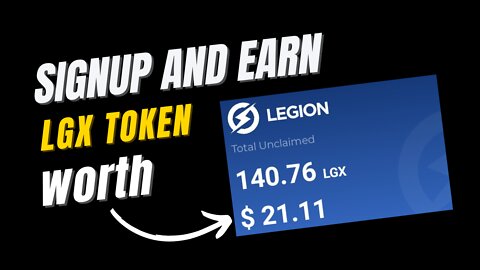 Signup and Earn LGX token for free / No KYC / No Trade needed