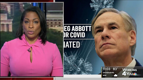 Evil NBC4 Leftist anchor Shawn Yancy blamed Texas Governor Greg Abbott catching Covid on himself