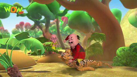 motu patalu vs tiger| motu patalu episode 1 #trending #viral #motupatlu #donaldtrump