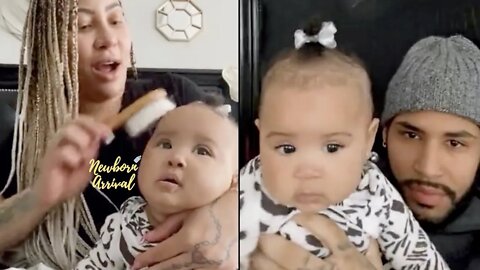 Hazel E & Devon Waller's Daughter Ava Gets Hair Brushed By Mommy! 🎀