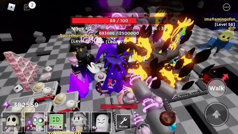 ROBLOX Tower Heroes - I Beated Chaos Kingdom Hard Mode (5 People)