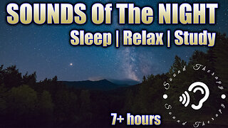 SLEEP to SOUNDS of the NIGHT! Owls and Crickets provide calming relief!