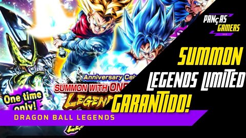 SUMMON COM LEGENDS LIMITED GARANTIDO - 4º ANIVERSÁRIO - DRAGON BALL LEGENDS