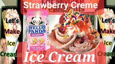 Strawberry Creme Center With Crunchy Shell Ice Cream