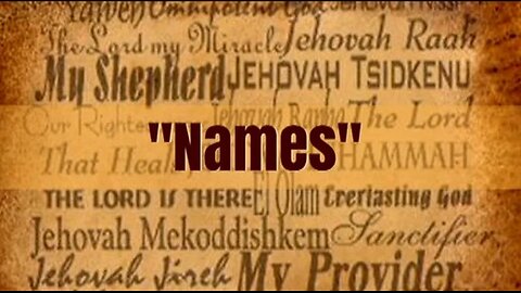 +86 "NAMES" Selected Scriptures