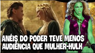 Anéis do Poder Teve Menos Audiência Que Mulher-Hulk