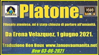 Platone. Filosofo ateniese, mi è stato chiesto di parlare all'umanità.