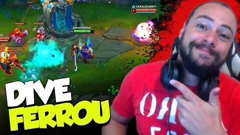 FAMOSO N.A. DIVE - RAMMUS PLS VOLTE SEMPRE [Clip League of Legends]