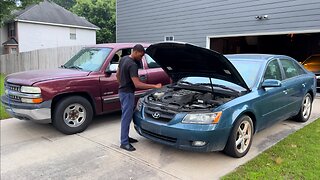 I BROUGHT OUT THE JEEPERS CREEPERS PICK UP TRUCK TO FIX THE HYUNDAI SONATA FROM INSURANCE AUCTION!