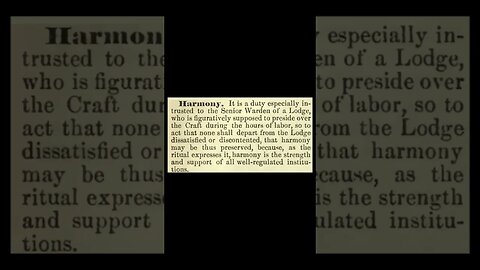 Harmony: Encyclopedia of Freemasonry By Albert G. Mackey
