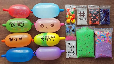 Making Slime with Balloons and Slime Bags #16