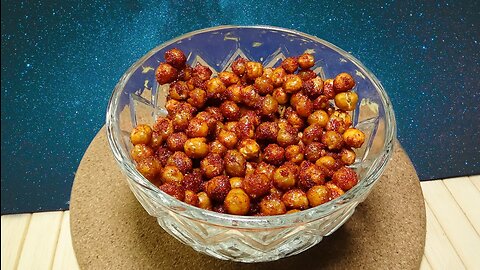 Crispy Roasted Chickpeas/ Healthy Salty Snack