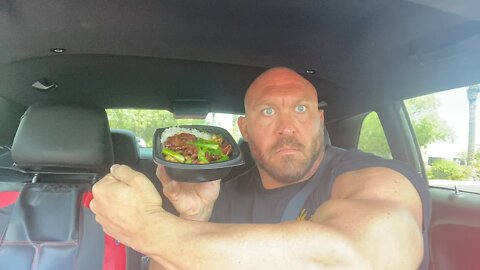 Ryback Feeding Time Live Pei Wei Triple Mongolian Beef Bowl