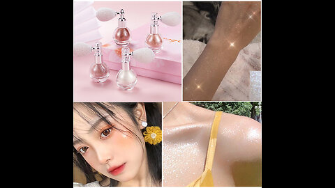 4 Styles Body Highlighter Metallic Liquid Waterproof Face & Body Shine Highlighter