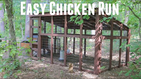 How to Build a Chicken Run Easy | DIY Predatory Proof | Building a Chicken Run