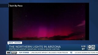 Northern Lights visible in Arizona Sunday night