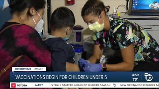 Vaccinations begin for children under 5