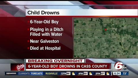 6-year-old drowns in Cass County