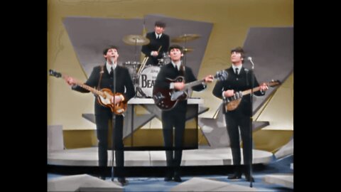 Beatles Till There Was You Live at Ed Sullivan Show Colorized