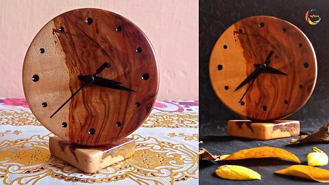 Wooden Table clock making - Totally hand made wooden clock