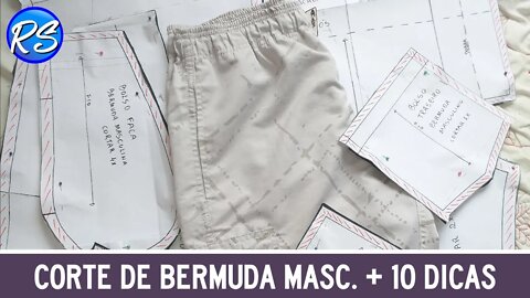 Corte de Bermuda Masculina +10 dicas + Bônus - EP 154