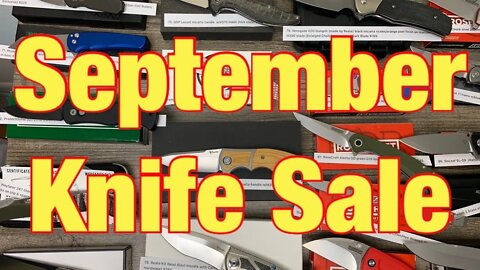 September Knife Sale // list and instructions below