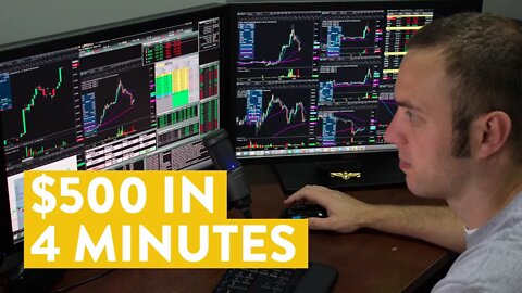 [LIVE] Day Trading | $500 in 4 Minutes With Options!