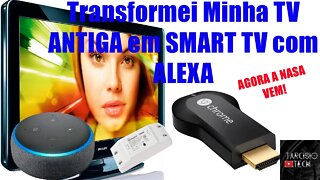 TRANSFORMEI MINHA TV ANTIGA EM SMART TV COM ALEXA