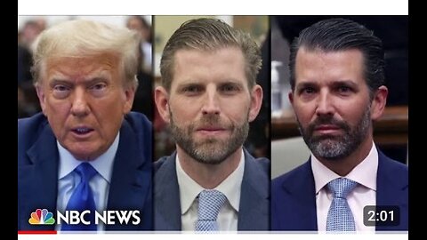 Eric and Donald Trump jr. Testify in former presidents New York civil fraud trail