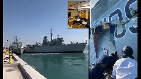 Royal Navy minehunter smashes into another British warship in embarrassing pile-up