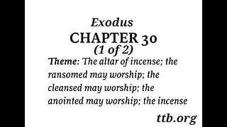 Exodus Chapter 30 (Bible Study) (1 of 2)
