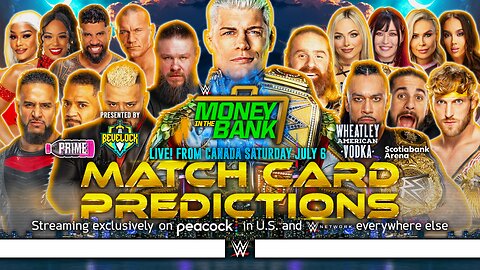 WWE Money in the Bank 2024 - Match Card Predictions