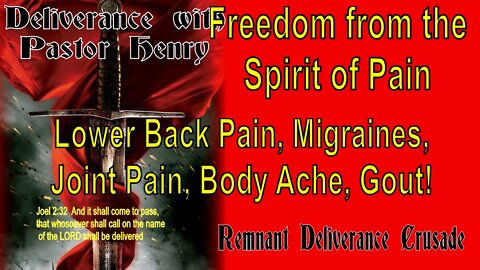 Freedom from the Spirit of Pain
