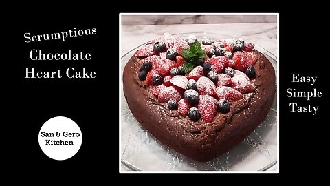 Scrumptious Chocolate Heart Cake Recipe