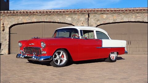 1955 Chevrolet Two Ten Restomod in Red & White & Engine Sound on My Car Story with Lou Costabile