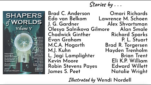 Introduction to the Shapers of Worlds Vol. V fantasy/science fiction anthology Kickstarter