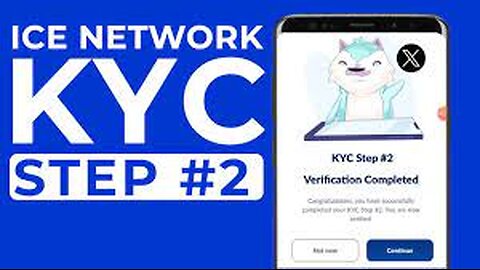 Ice Network Kyc Step 2 Verification for withdrawal