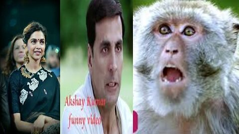 akshay kumar and monkey funny video