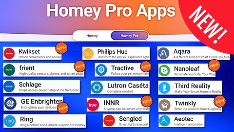 8 NEW Homey Apps that Expand Homey Device Compatibility List