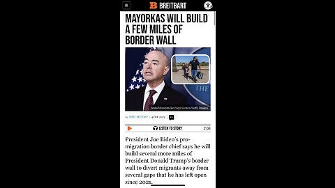 Top Stories this morning | Mayorkas says he’s building a wall and the FBI is targeting “MAGA ARMY”