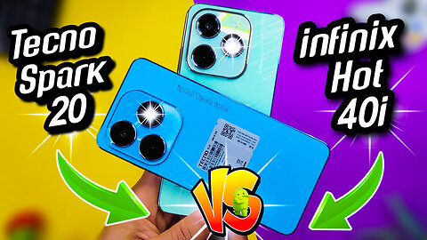 - infinix Hot 40i VS Tecno Spark 20 full comparison