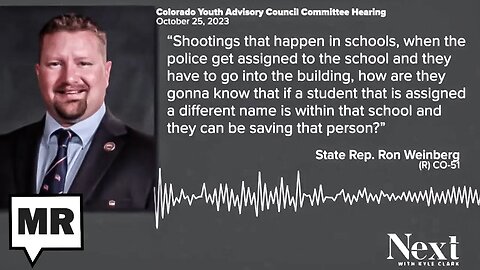 Republican Tells Kids Trans Rights Interferes With School Shootings