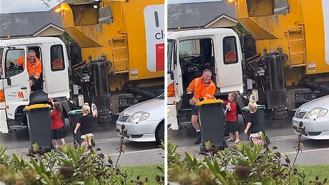 Kids share special friendship with neighborhood trash collector