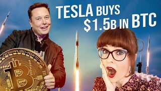 Tesla Buys $1.5 BILLION of BITCOIN: Price soars to 46k!