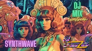 Synthwave DJ MIX Livestream #10 with Anime Visuals - Presented by DJ Cheezus