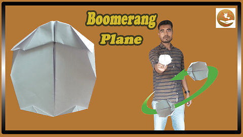 How to Make Boomerang Plane Ver 75 origami boomerang plane